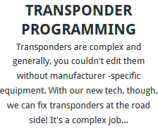 Transponder Programming Wakefield